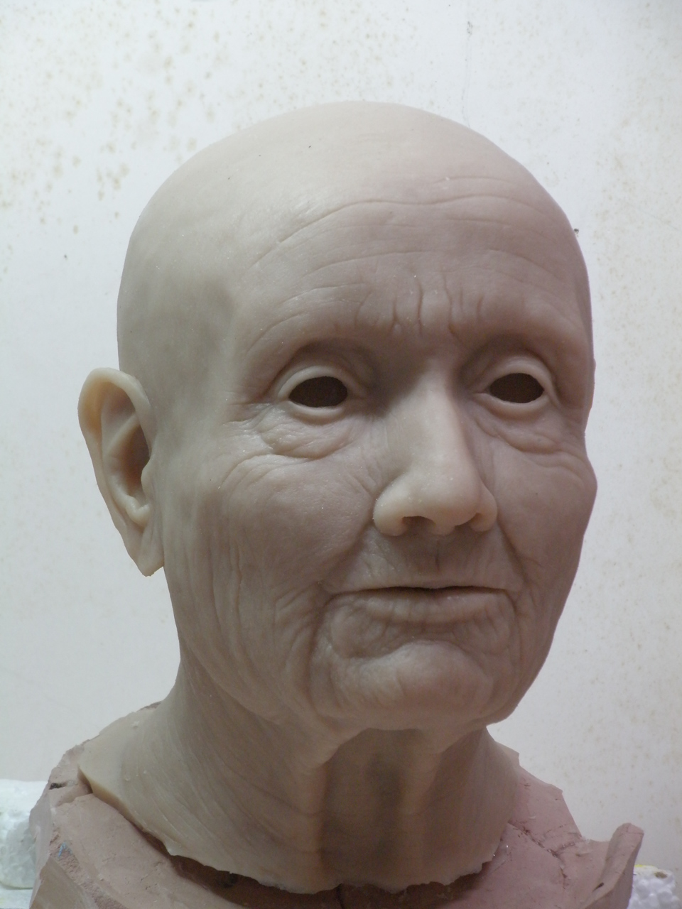 a copy of the sculpture cast in sillicone rubber